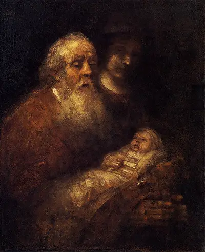 Simeon's Song of Praise Rembrandt